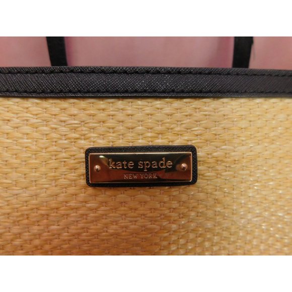 Kate Spade New York Cedar Street Straw Harmony Tote Shoulder Handbag Purse - Picture 3 of 12